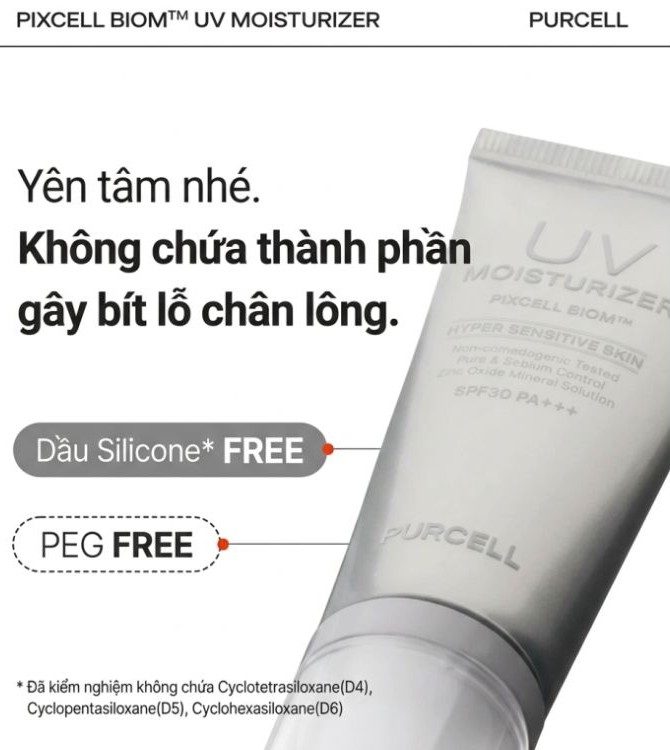 Kem Dưỡng Chống Nắng Purcell Pixcell Biom UV Moisturizer SPF30 40ml