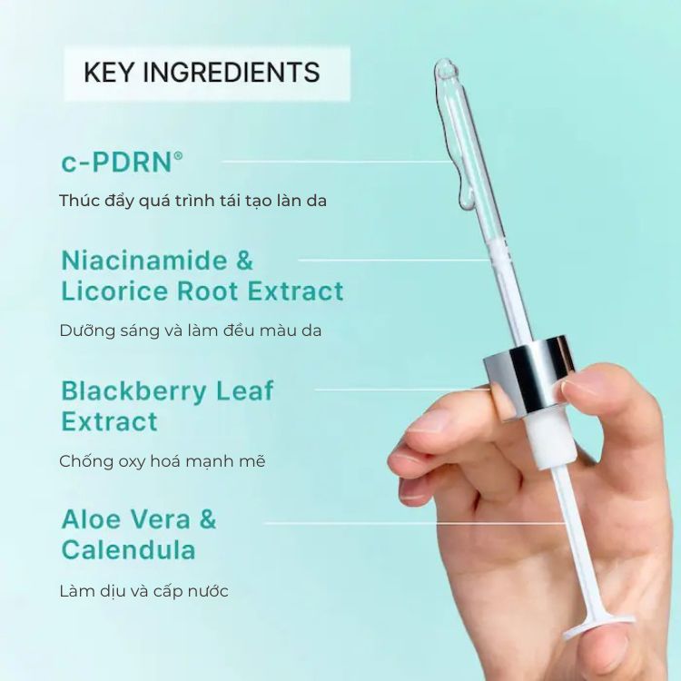 Tinh Chất Phục Hồi, Tái Tạo Da Sinh Học Rejuran Turnover Ampoule c-PDRN 0.5% 30ml