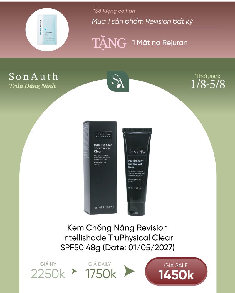 Kem Chống Nắng Revision Intellishade TruPhysical Clear SPF50
