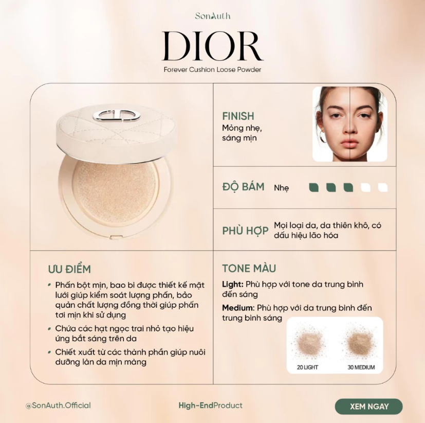 Phấn Phủ Dior Forever Cushion Powder 10g