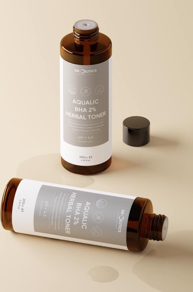 Dung Dịch Cân Bằng DrCeutics Aqualic BHA 2% Herbal Toner
