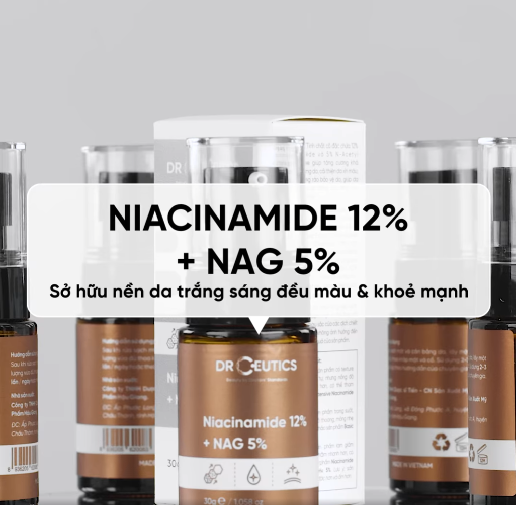 Tinh Chất DrCeutics B3 Niacinamide 12%+ NAG 5% 30g