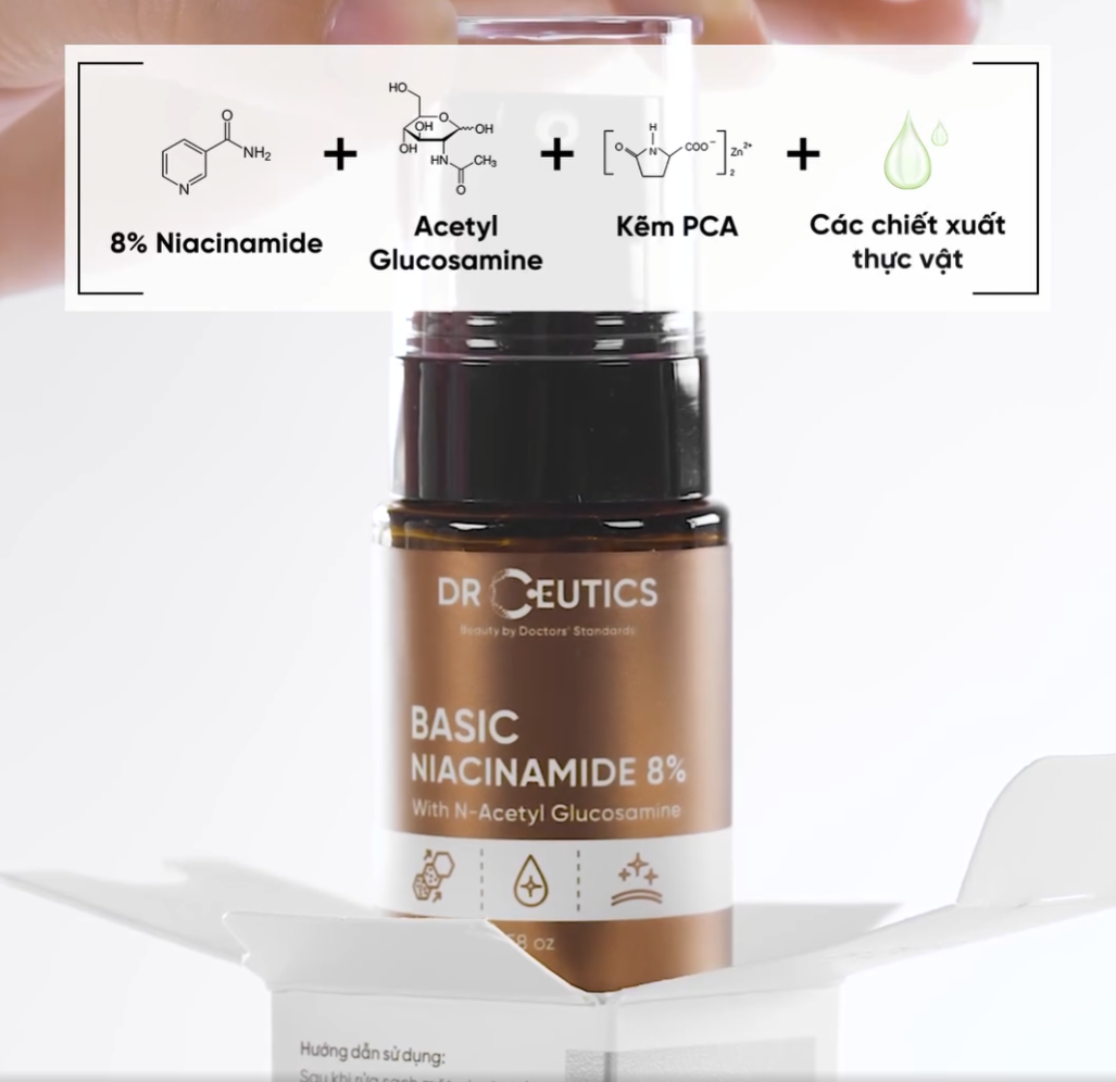 Tinh Chất DrCeutics Basic B3 Niacinamide 8% 30g
