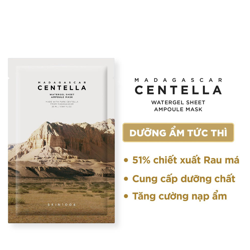 Mặt Nạ Giấy Skin1004 Madagascar Centella Watergel Sheet Ampoule Mask