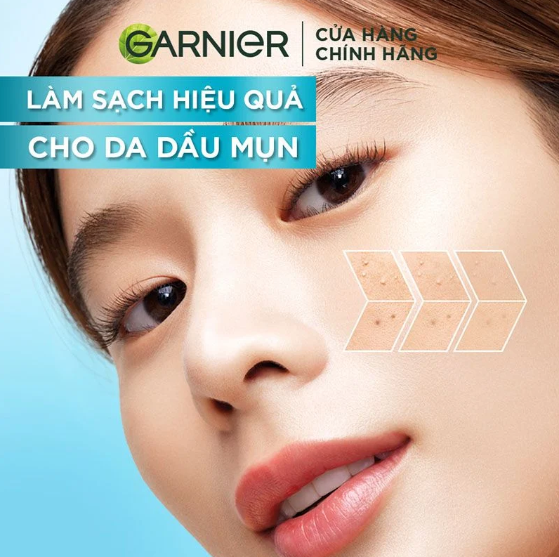 Gel Rửa Mặt Garnier Bright Complete Anti-Acne Cleansing Gel 120ml