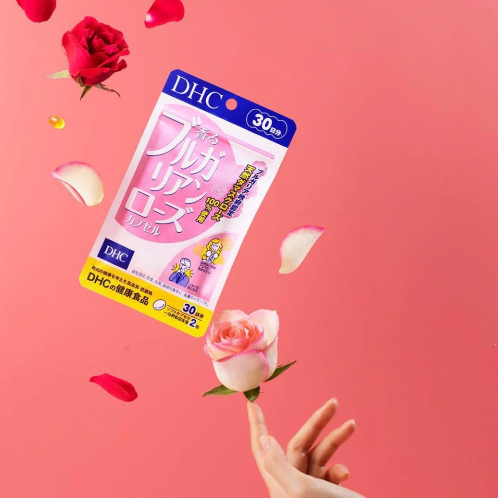 Viên Uống DHC Bulgarian Rose Capsule Dầu Hoa Hồng