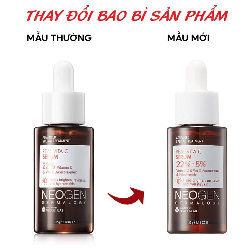 Tinh Chất Neogen Dermalogy Real Vitamin C 22%+5% Serum 32g