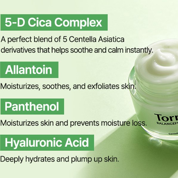 Kem Dưỡng Torriden Balanceful Centella Asiatica Extract Cream 80ml