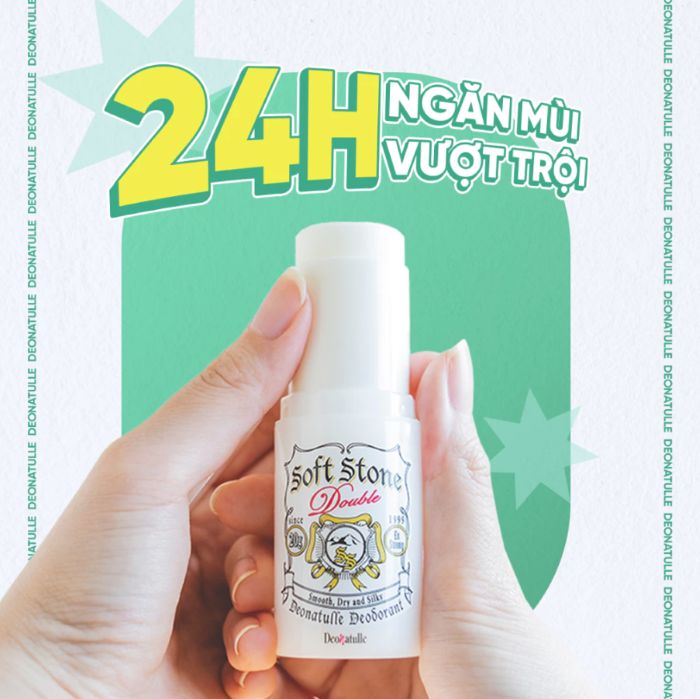Lăn Khử Mùi Deonatulle Soft Stone Double 20g