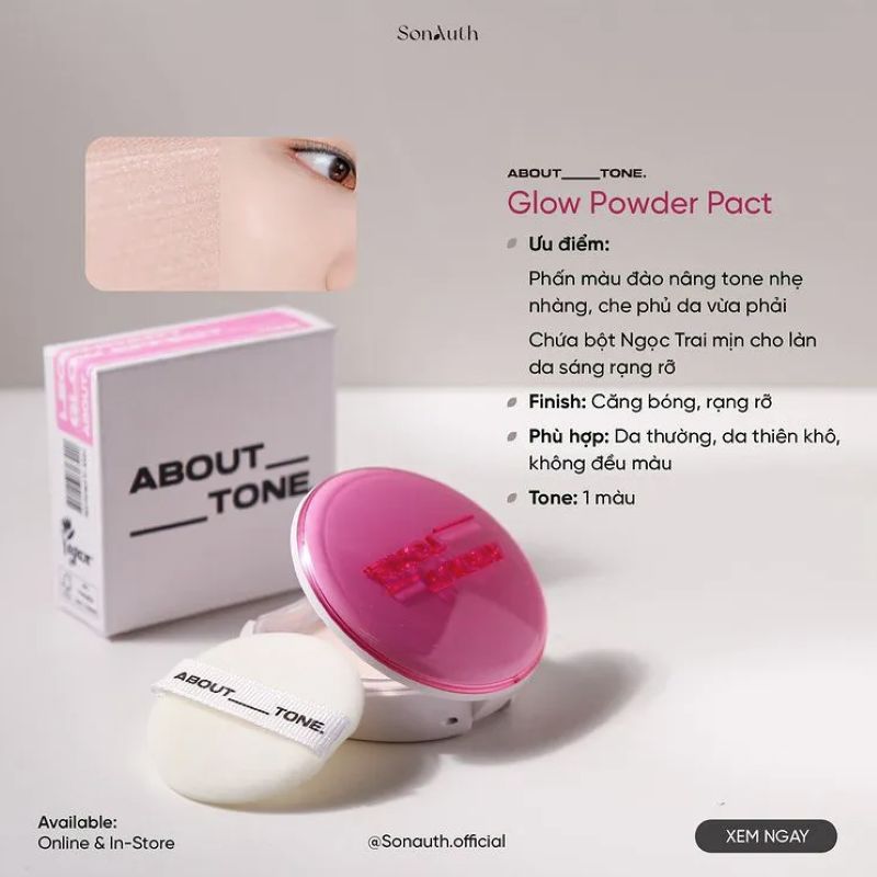 Phấn Phủ About Tone Effect Powder Pact 8g
