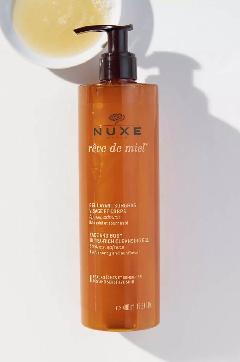 Gel Tắm 2 Trong 1 Nuxe Rêve de Miel Ultra-Rich Cleansing Gel 400ml