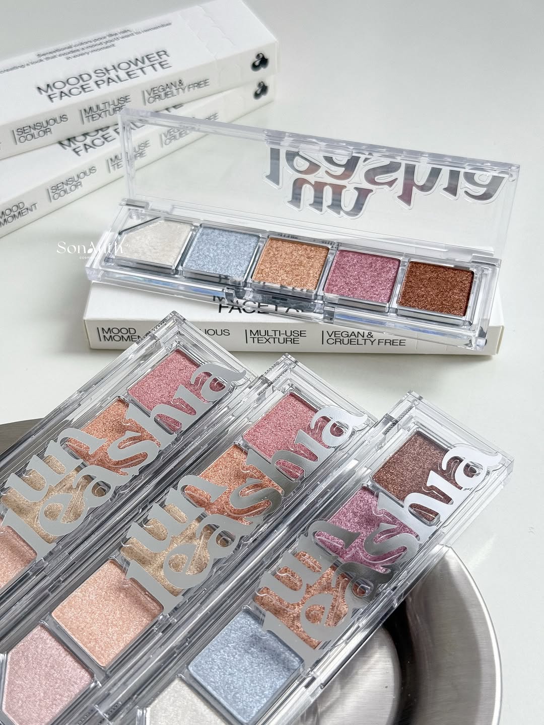 Phấn Bắt Sáng Unleashia Mood Shower Face Palette 3.5g