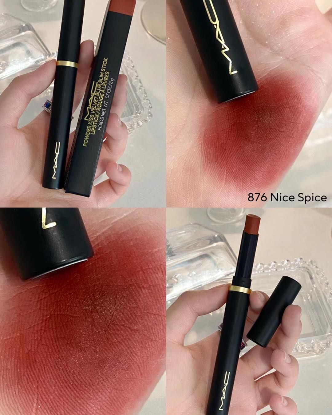 Son Thỏi MAC Powder Kiss Velvet Blur Slim Stick Lipstick 2g