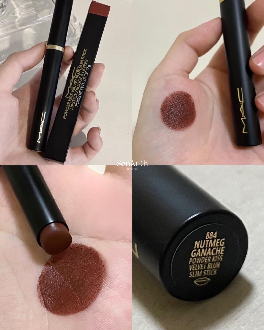 Son Thỏi MAC Powder Kiss Velvet Blur Slim Stick Lipstick 2g