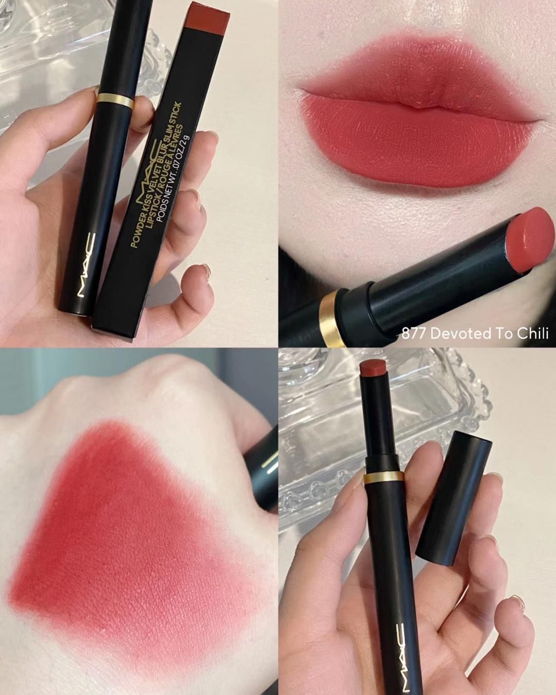 Son Thỏi MAC Powder Kiss Velvet Blur Slim Stick Lipstick 2g
