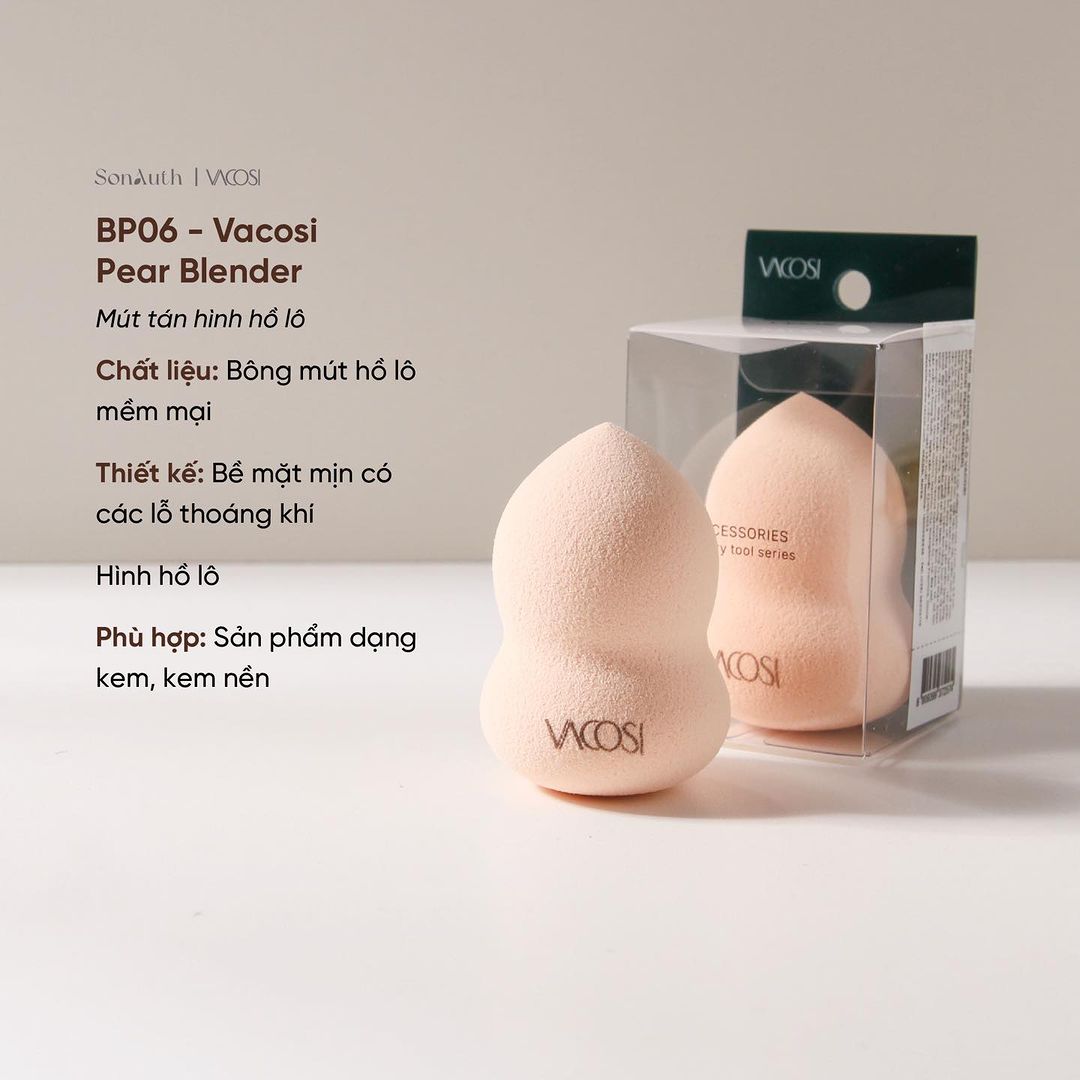 Bông Mút Trang Điểm Vacosi Blender (NK)