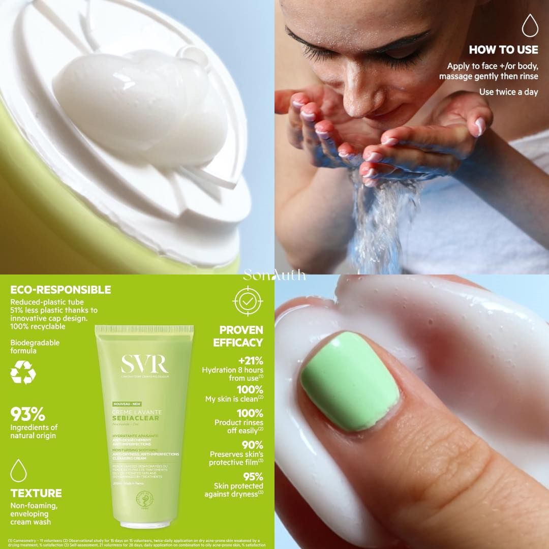 Kem Rửa Mặt SVR Sebiaclear Creme Lavante 200ml