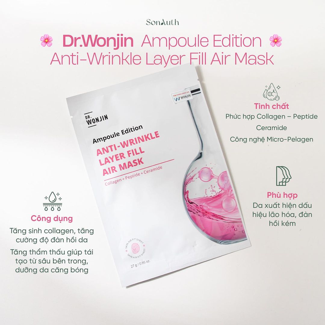 Mặt Nạ Wonjin Ampoule Edition Fill Air Mask 27g