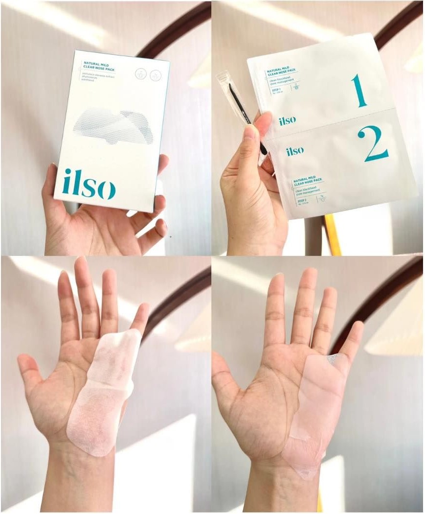 Bộ Loại Bỏ Bã Nhờn, Mụn Đầu Đen Ilso Natural Mild Clear Nose Pack (5 pcs)