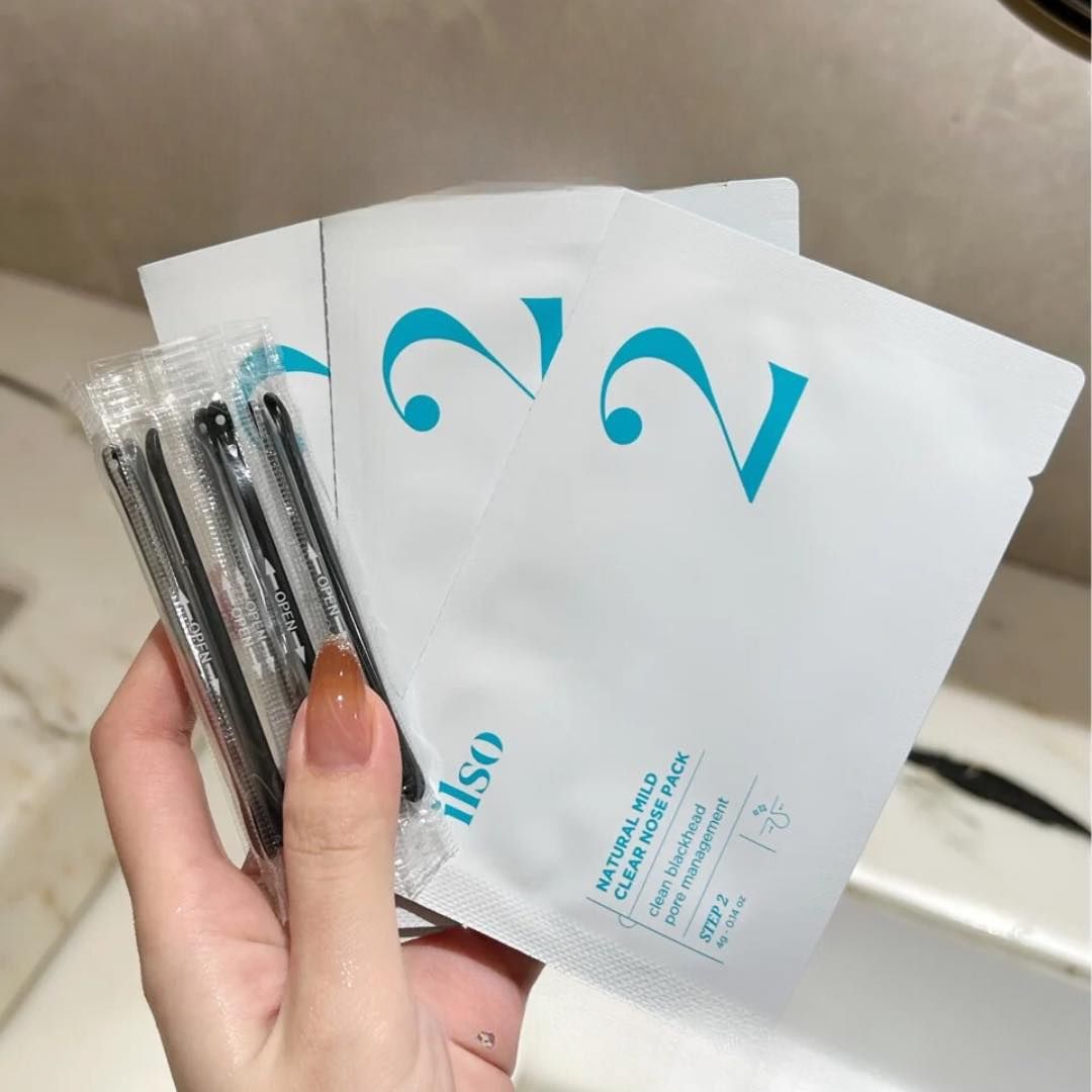 Bộ Loại Bỏ Bã Nhờn, Mụn Đầu Đen Ilso Natural Mild Clear Nose Pack (5 pcs)