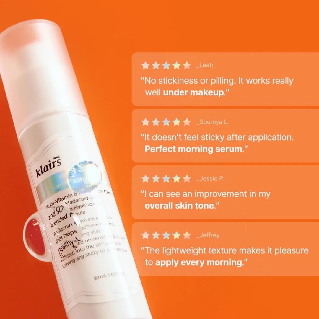 Tinh Chất Klairs Freshly Juiced Vitamin Charging Serum 30ml