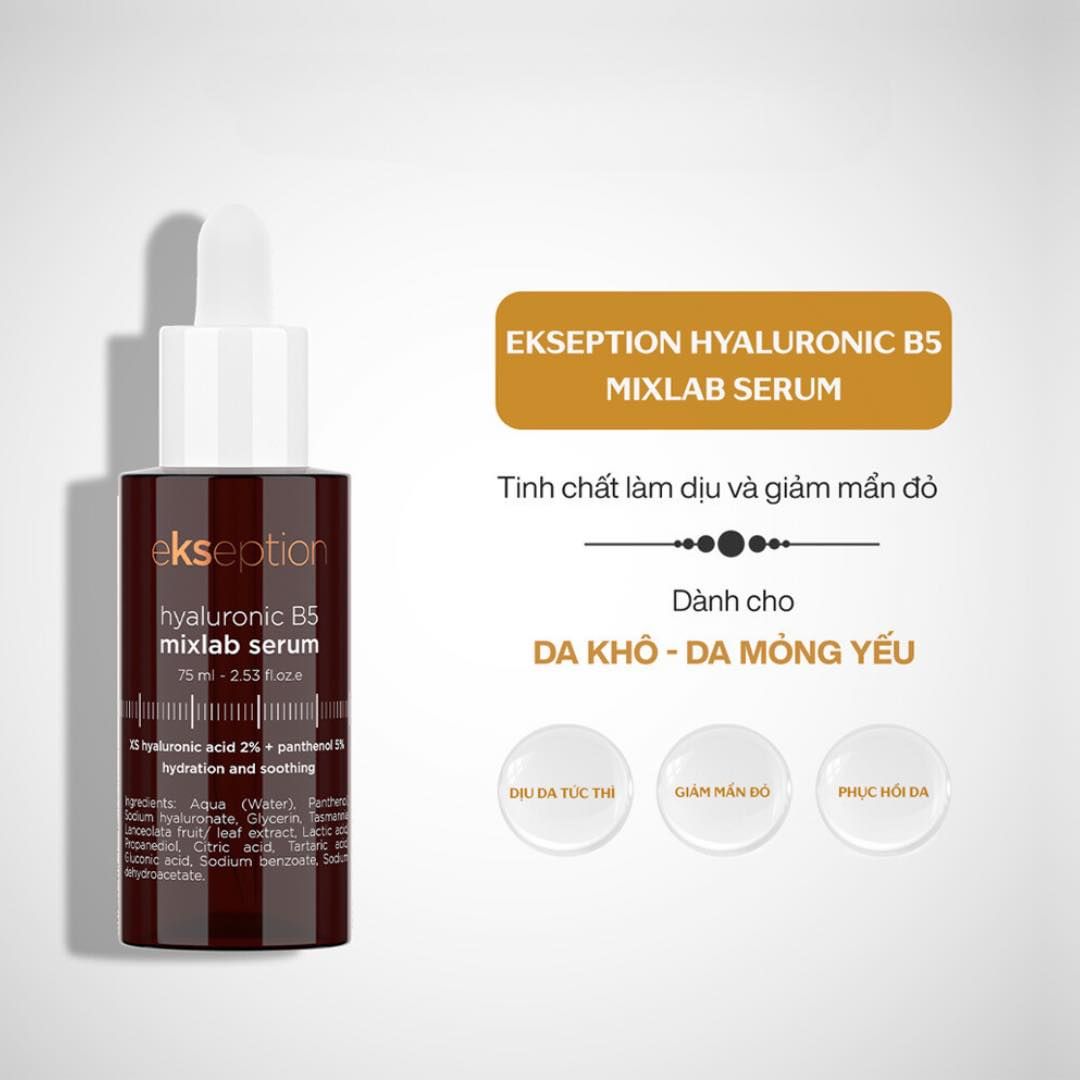Tinh Chất Ekseption Hyaluronic B5 Mixlab Serum 75ml