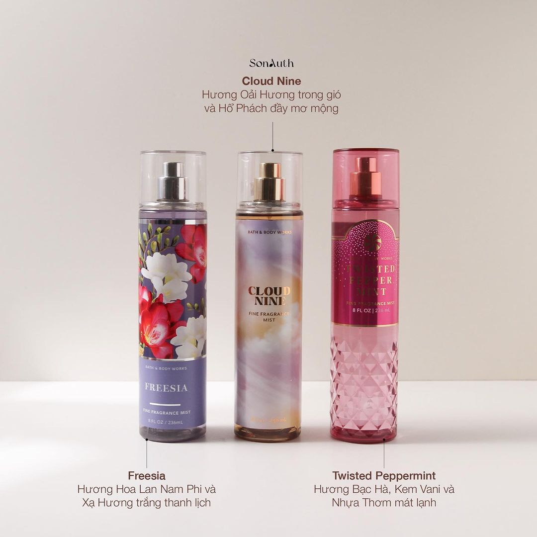 Xịt Thơm Cơ Thể Bath & Body Works Fine Fragrance Mist 236ml