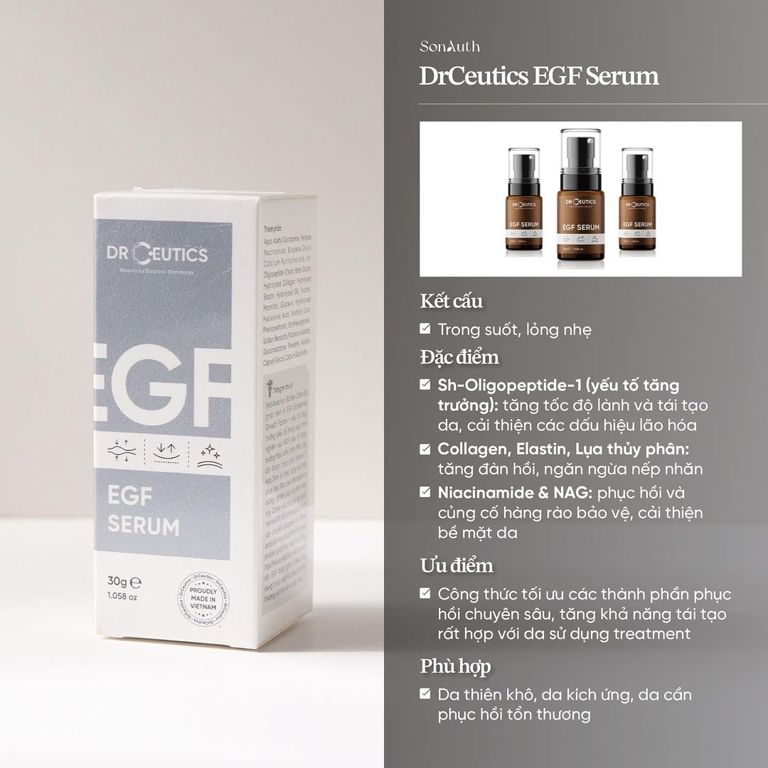 Tinh Chất DrCeutics EGF Serum 30g