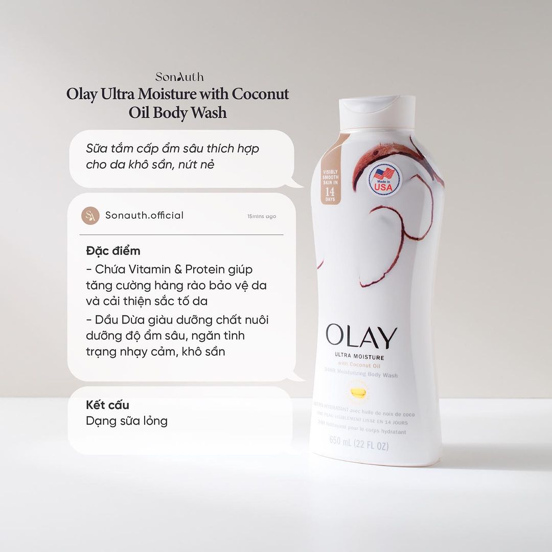 Sữa Tắm Olay Body Wash 650ml
