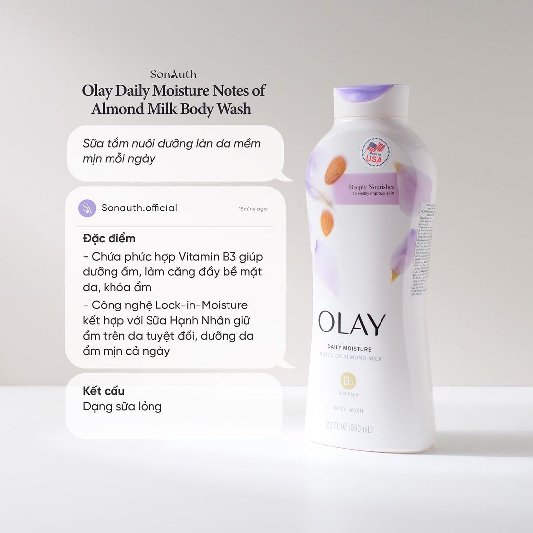 Sữa Tắm Olay Body Wash 650ml