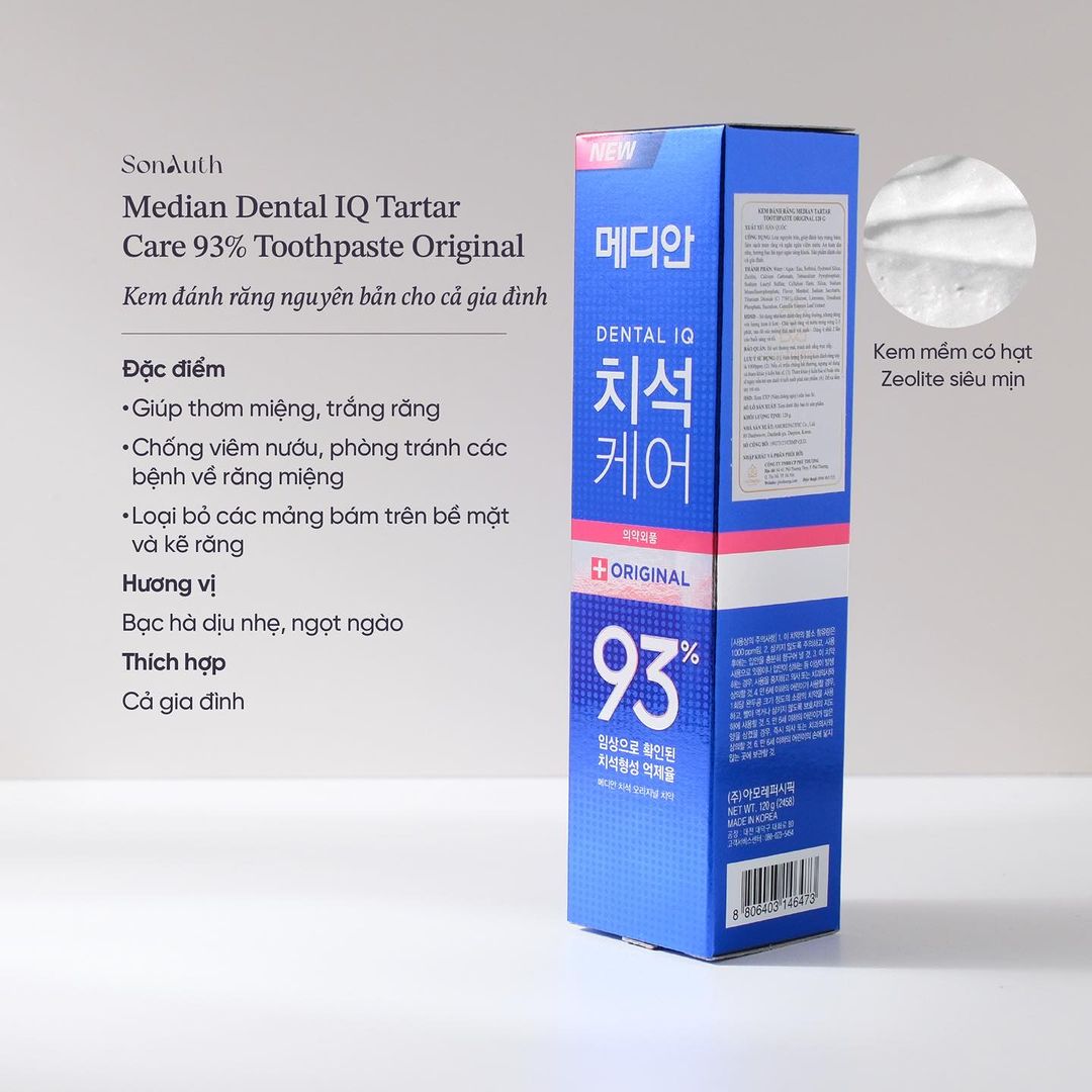 Kem Đánh Răng Median Tartar Toothpaste 120g