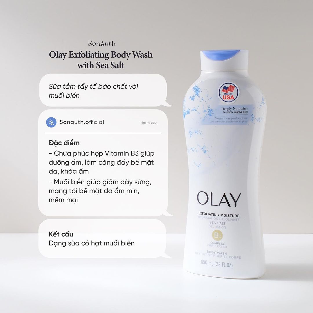 Sữa Tắm Olay Body Wash 650ml