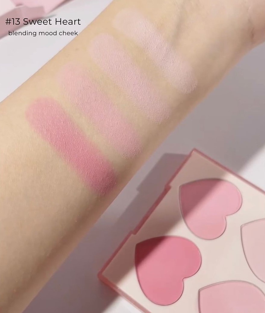 Phấn Má Dasique Blending Mood Cheek Sweet Heart Collection 9g