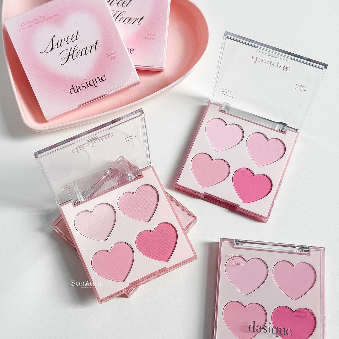 Phấn Má Dasique Blending Mood Cheek Sweet Heart Collection 9g