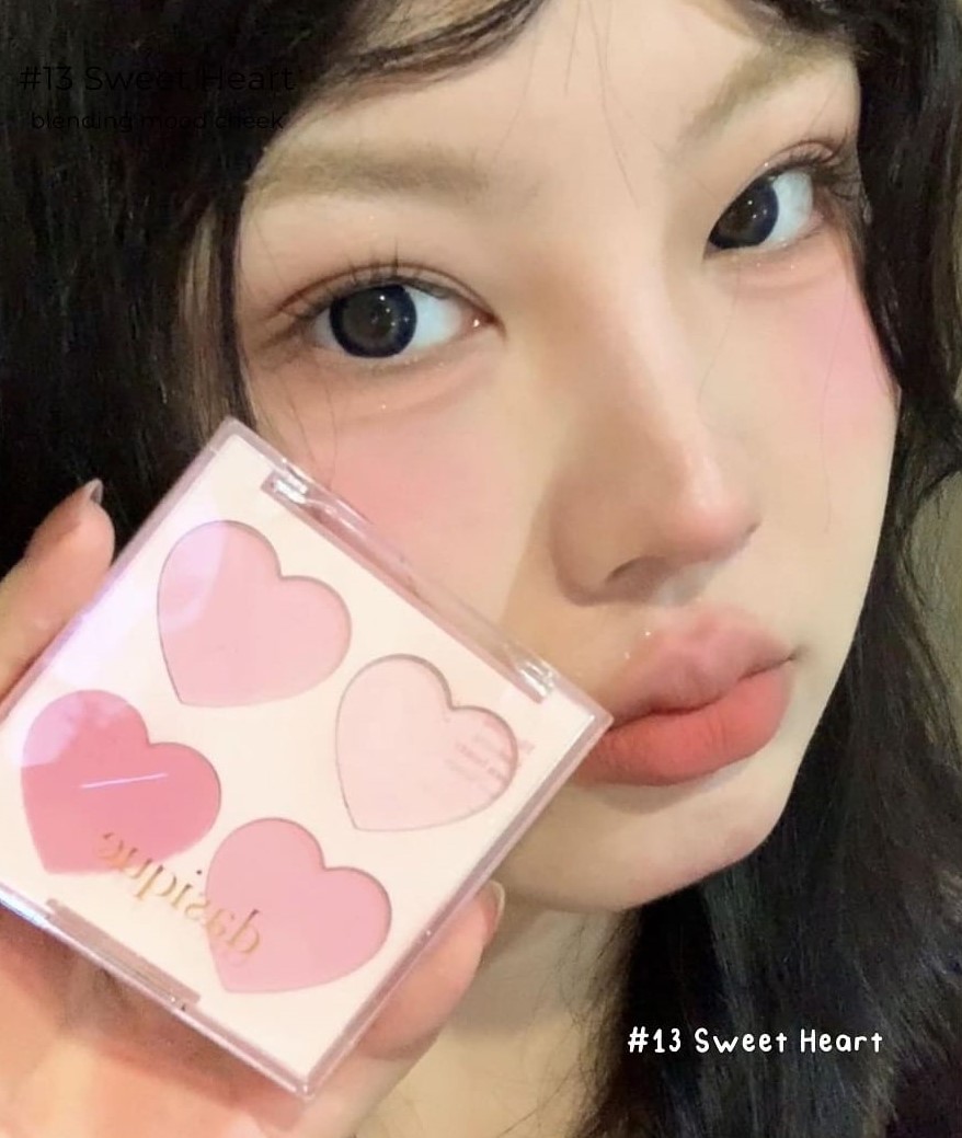 Phấn Má Dasique Blending Mood Cheek Sweet Heart Collection 9g