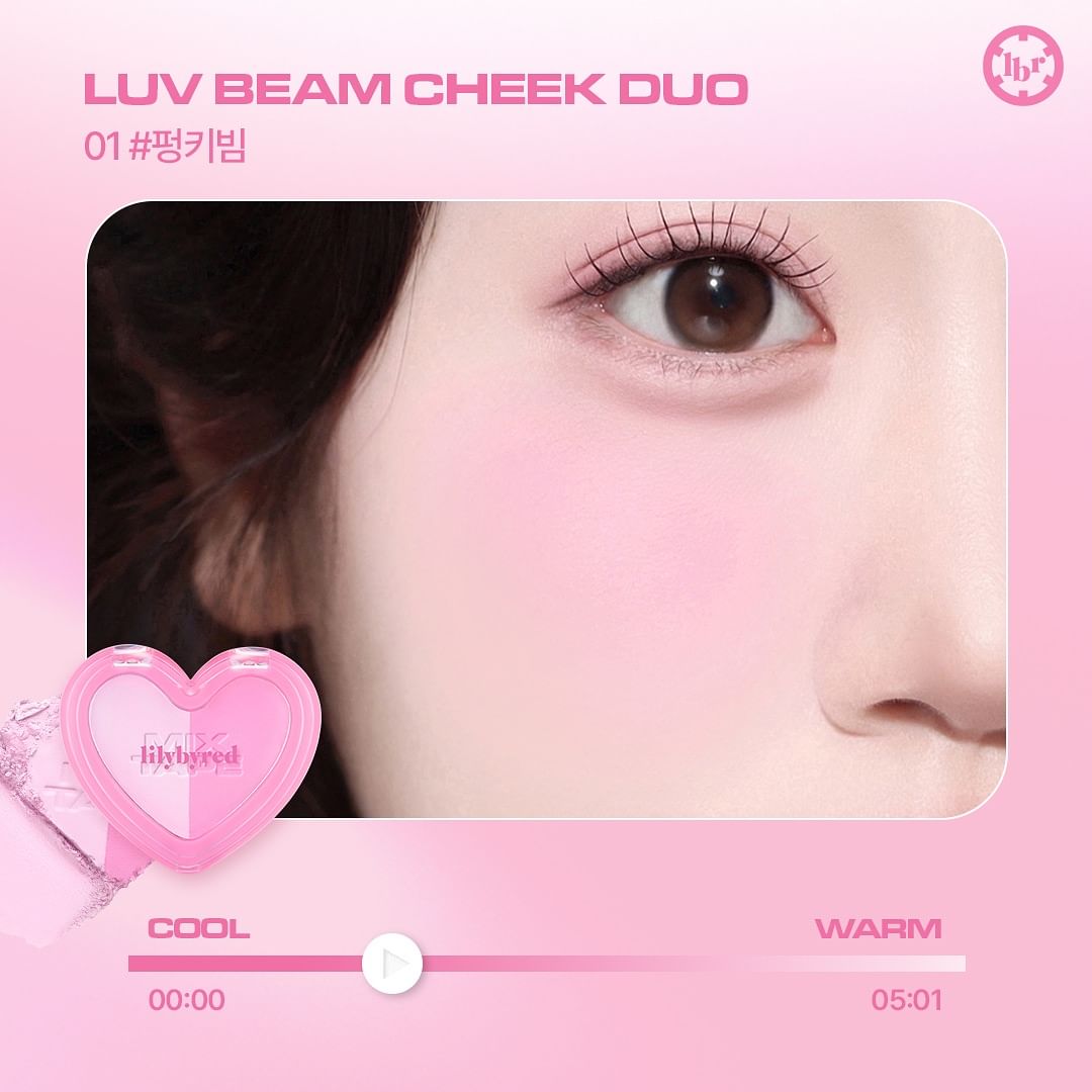 Phấn Má Đôi Lilybyred Luv Beam Cheek Duo