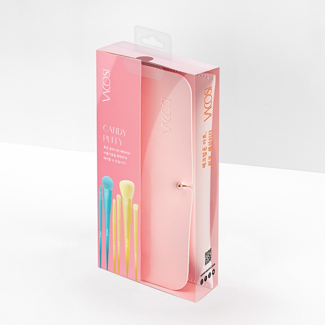 Bộ Cọ Trang Điểm Vacosi Candy Puffy Brush Set 10Pcs