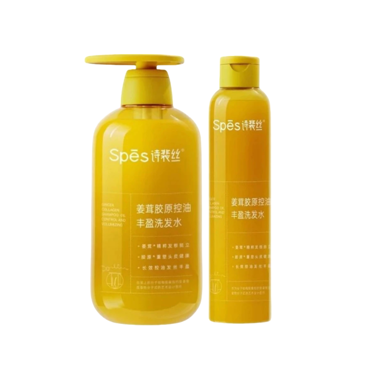 Dầu Gội Gừng Giảm Rụng Tóc Spes Ginger Collagen Shampoo Pol Control And Volumizing 200ml