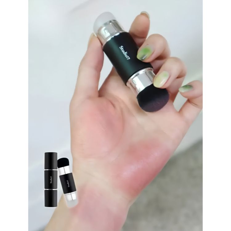 Cọ 2 Đầu Dạng Lông & Silicon Studio17 Dual Silicone Blush Brush
