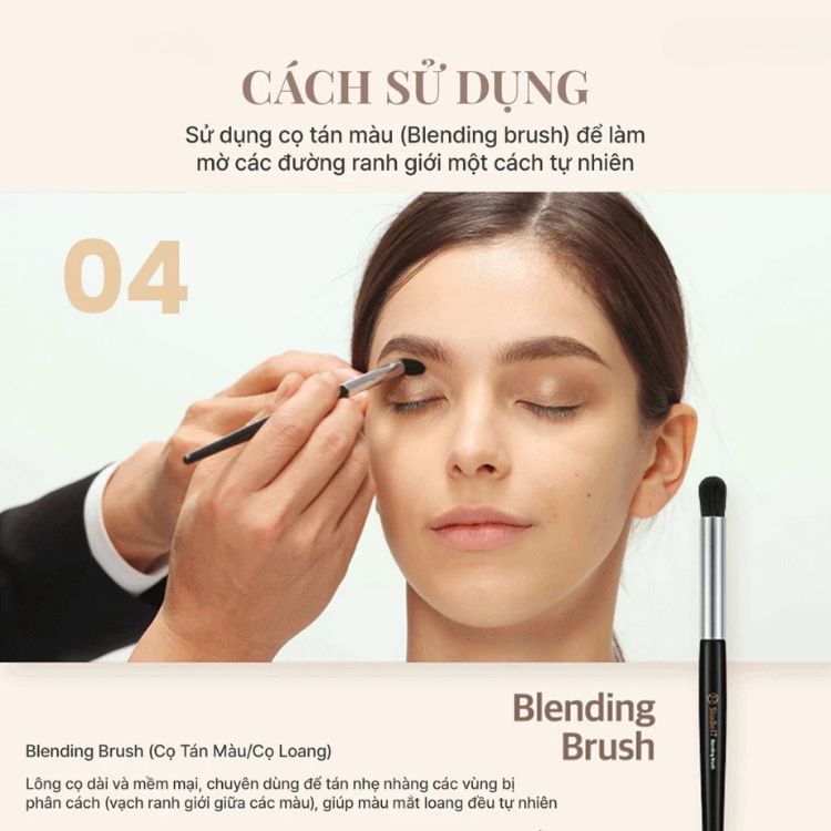 Bộ 5 Cọ Trang Điểm Mắt Studio17 Eye Makeup Brush Set