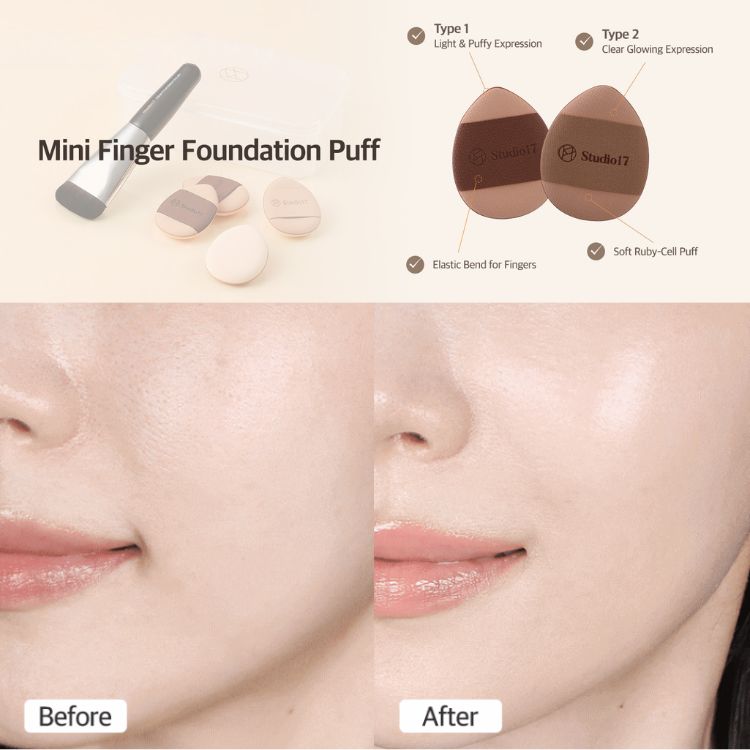 Bộ Cọ Mút Nền Cơ Bản Studio17 Skin Fit Base Makeup Kit