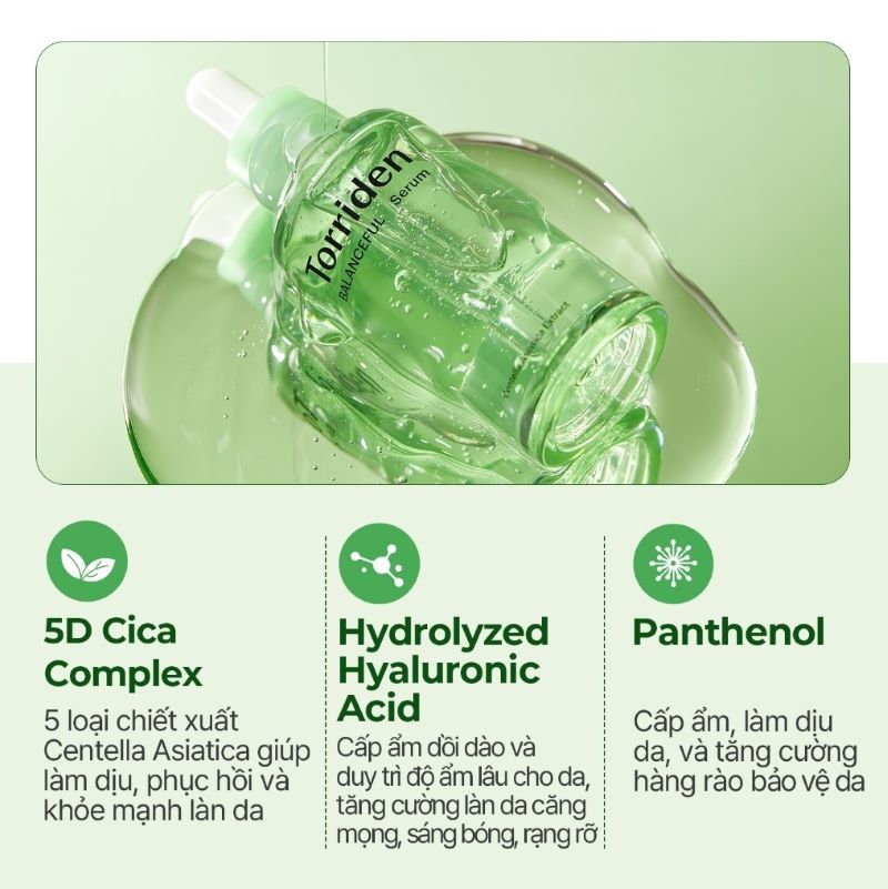Tinh Chất Torriden Balanceful Centella Asiatica Extract Serum 50ml