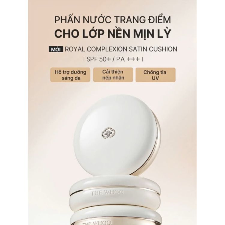 Phấn Nước Rạng Rỡ The Whoo Royal Complexion Satin Cushion (2x13g)