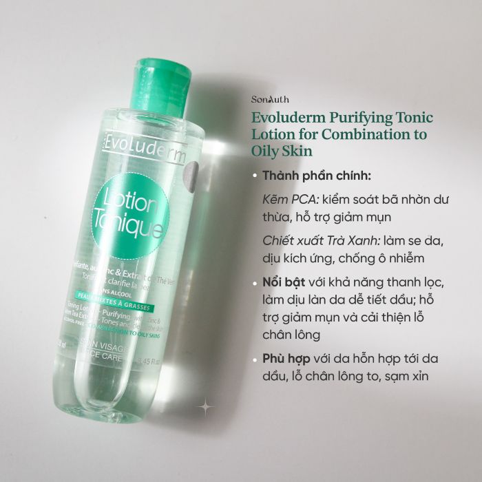 Nước Cân Bằng Evoluderm Lotion Tonique 250ml