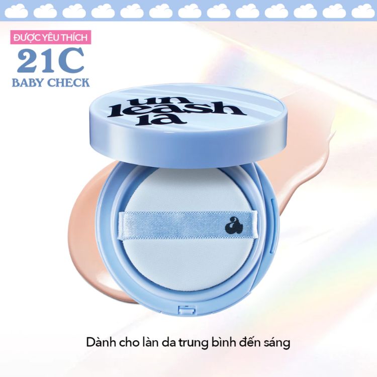 Phấn Nước Unleashia Babe Skin Baby Blue Cushion 15g