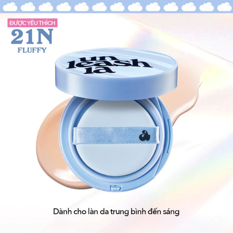 Phấn Nước Unleashia Babe Skin Baby Blue Cushion 15g
