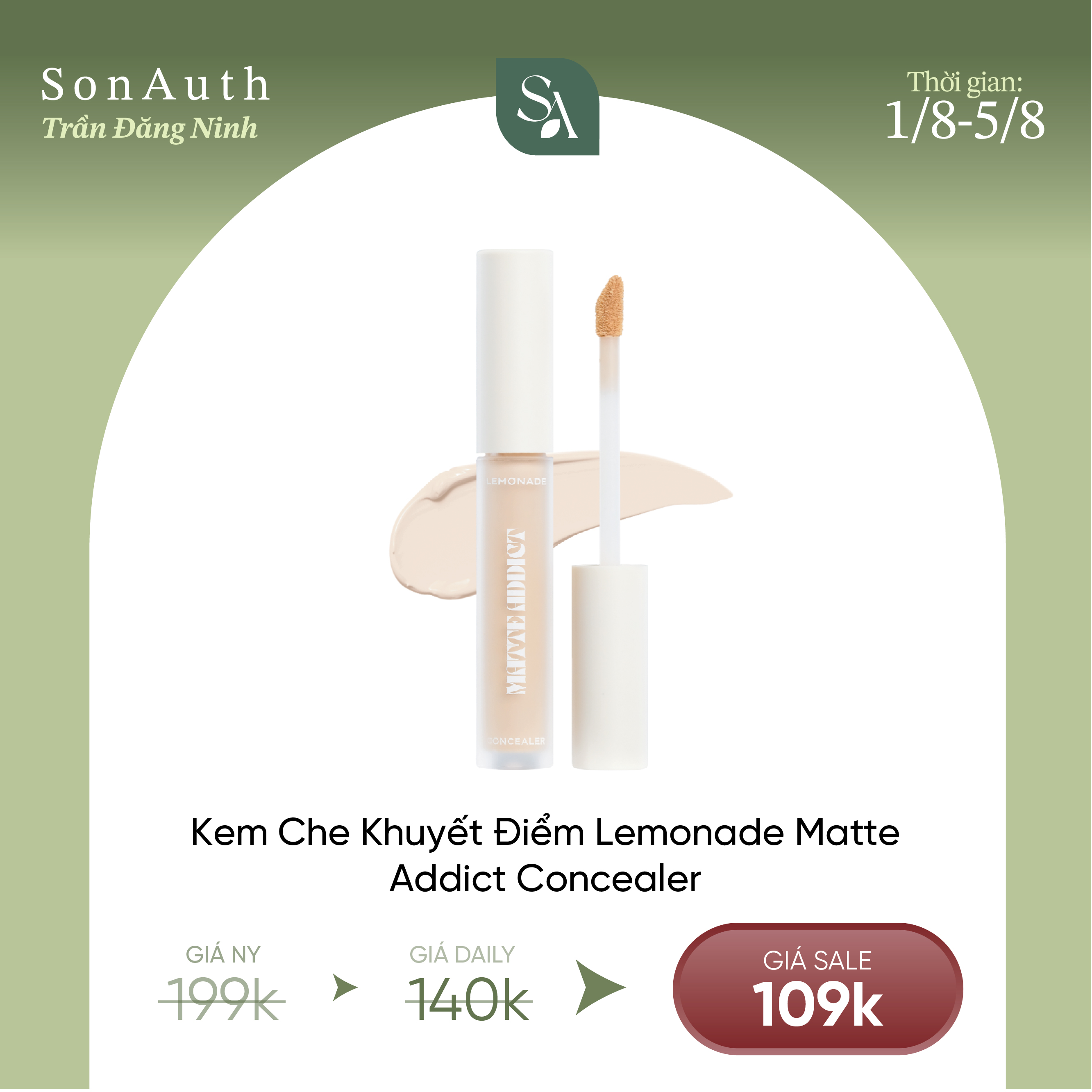 Che Khuyết Điểm Lemonade Matte Addict Concealer
