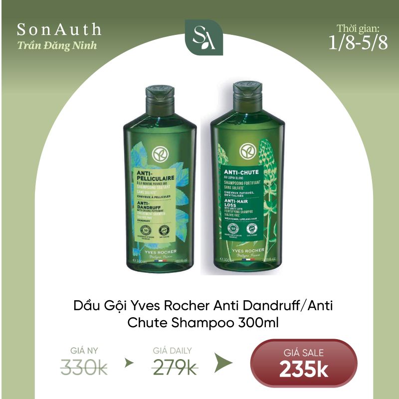 Dầu Gội Thuần Chay Yves Rocher Shampoo 300ml