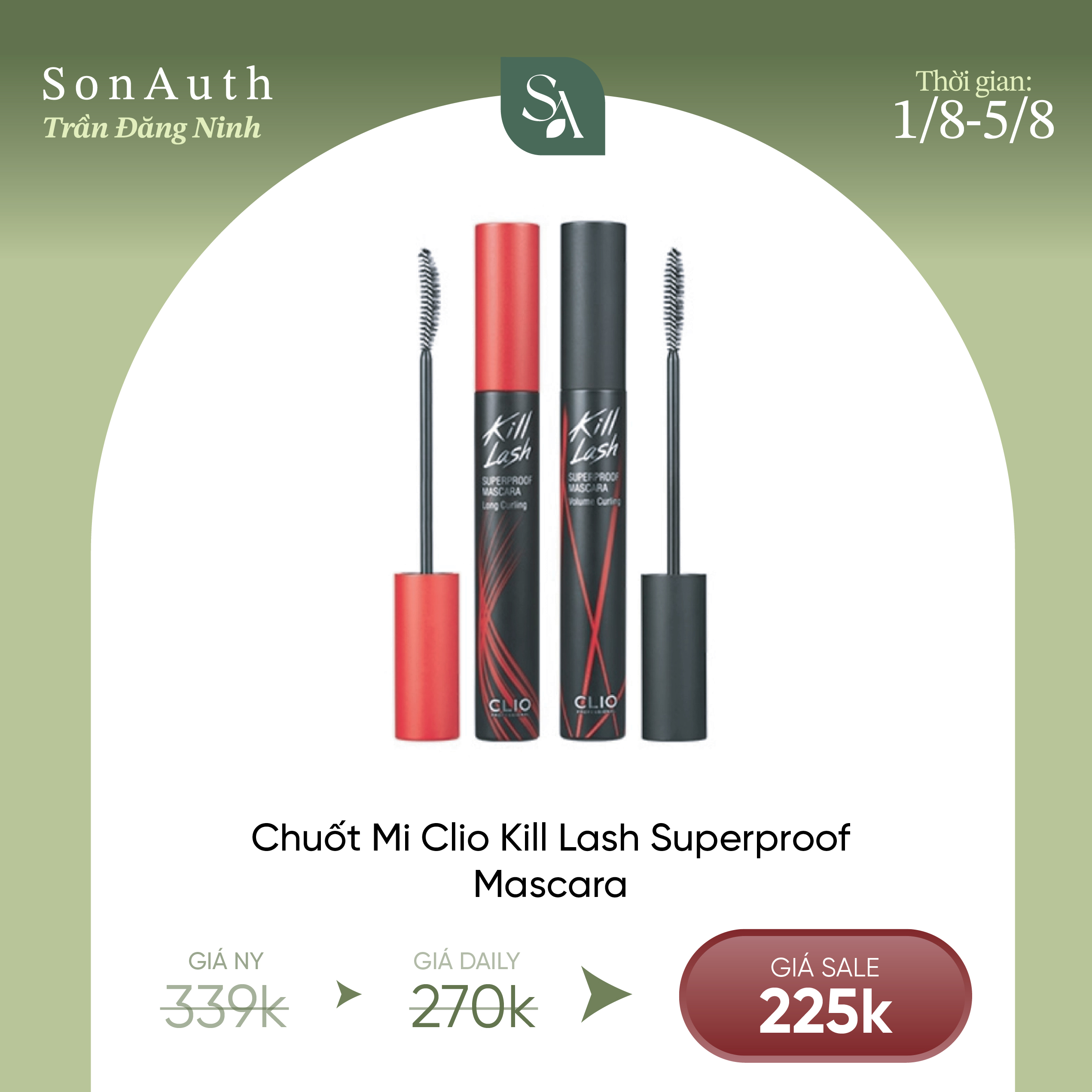 Chuốt Mi Clio Kill Lash Superproof Mascara