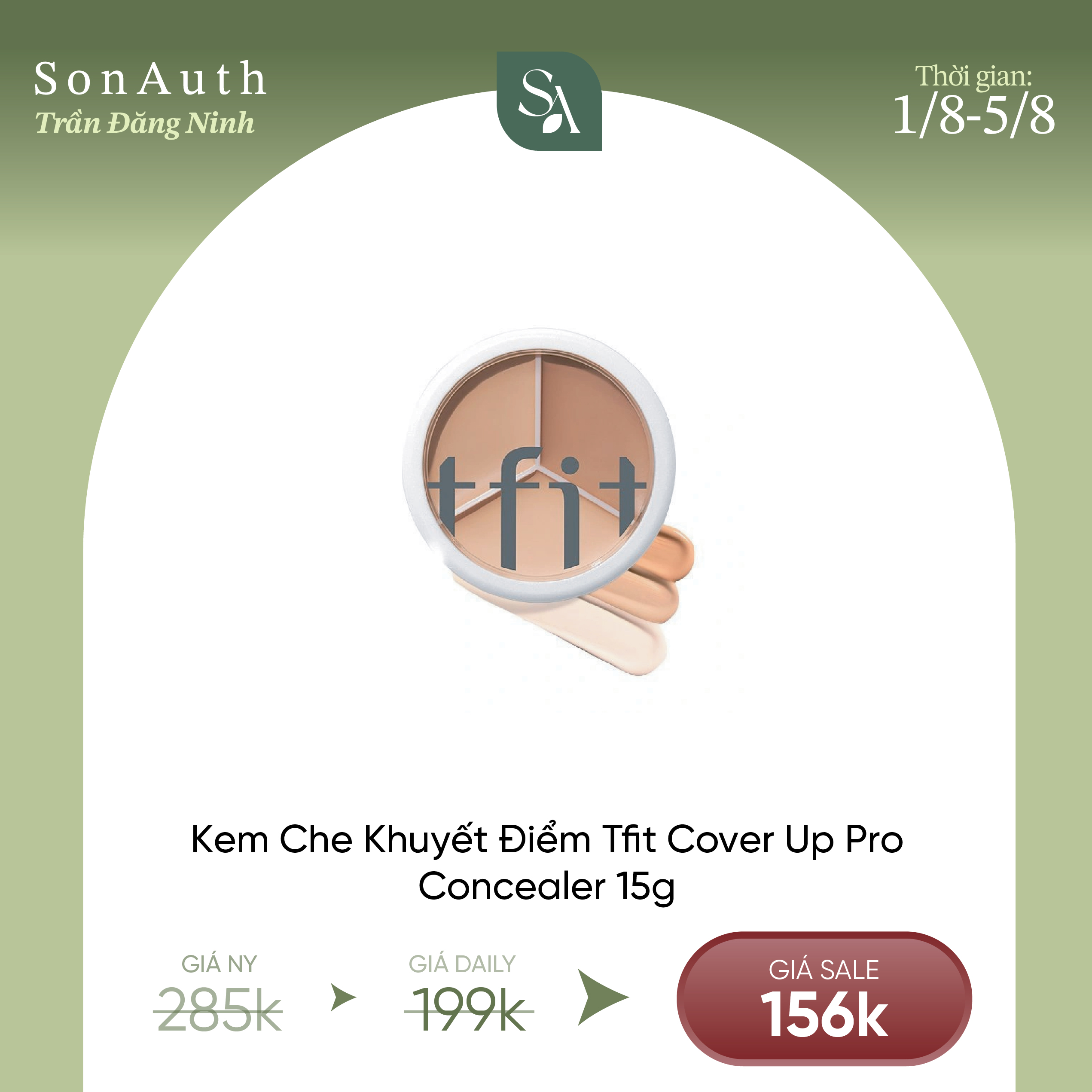 Che Khuyết Điểm tfit Cover Up Pro Concealer 15g